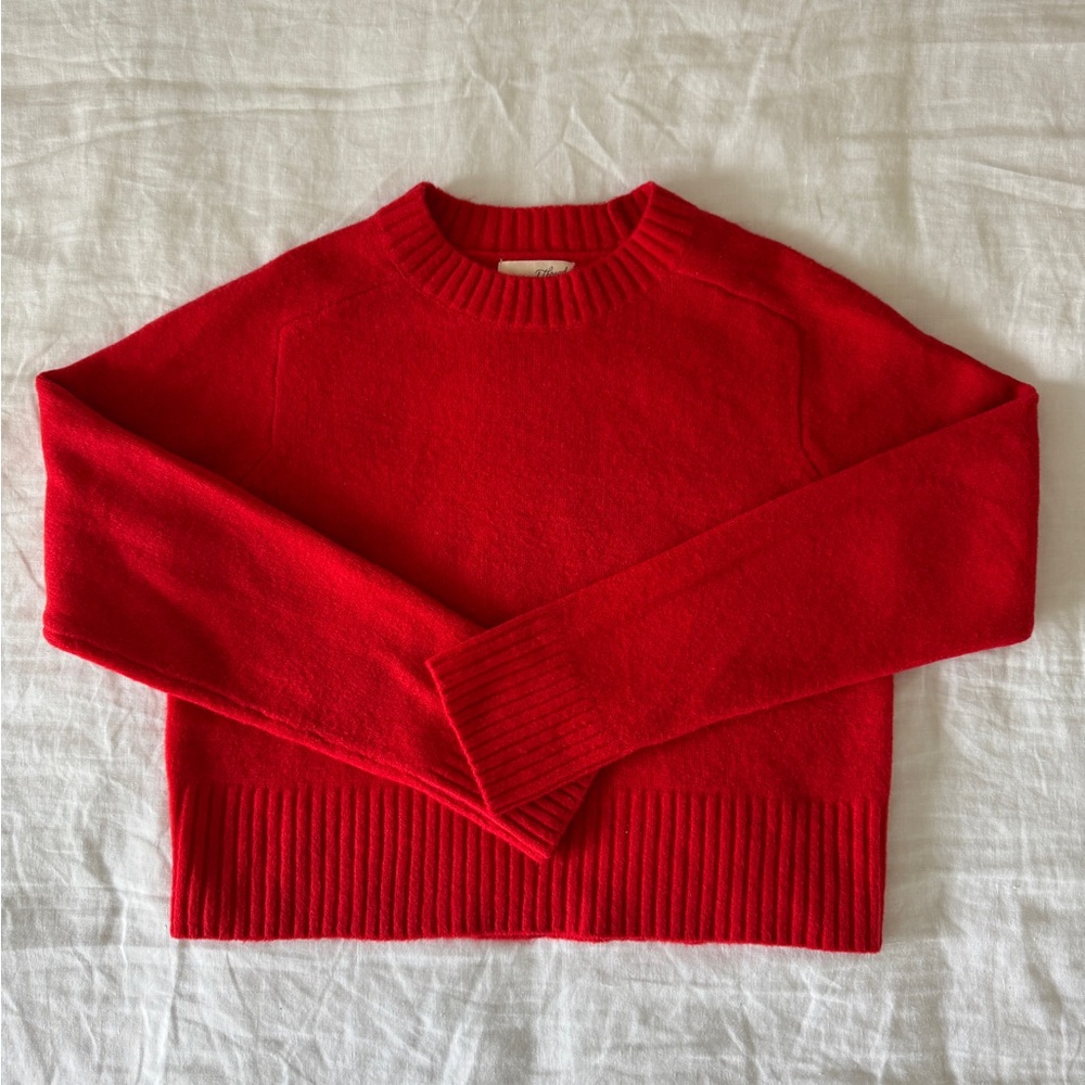 Universal Threads Cropped Red Sweater